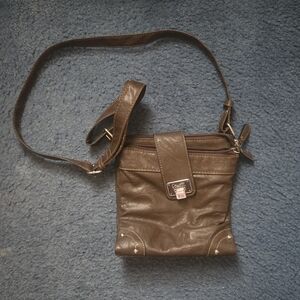 Brown Leather Shoulder Bag
